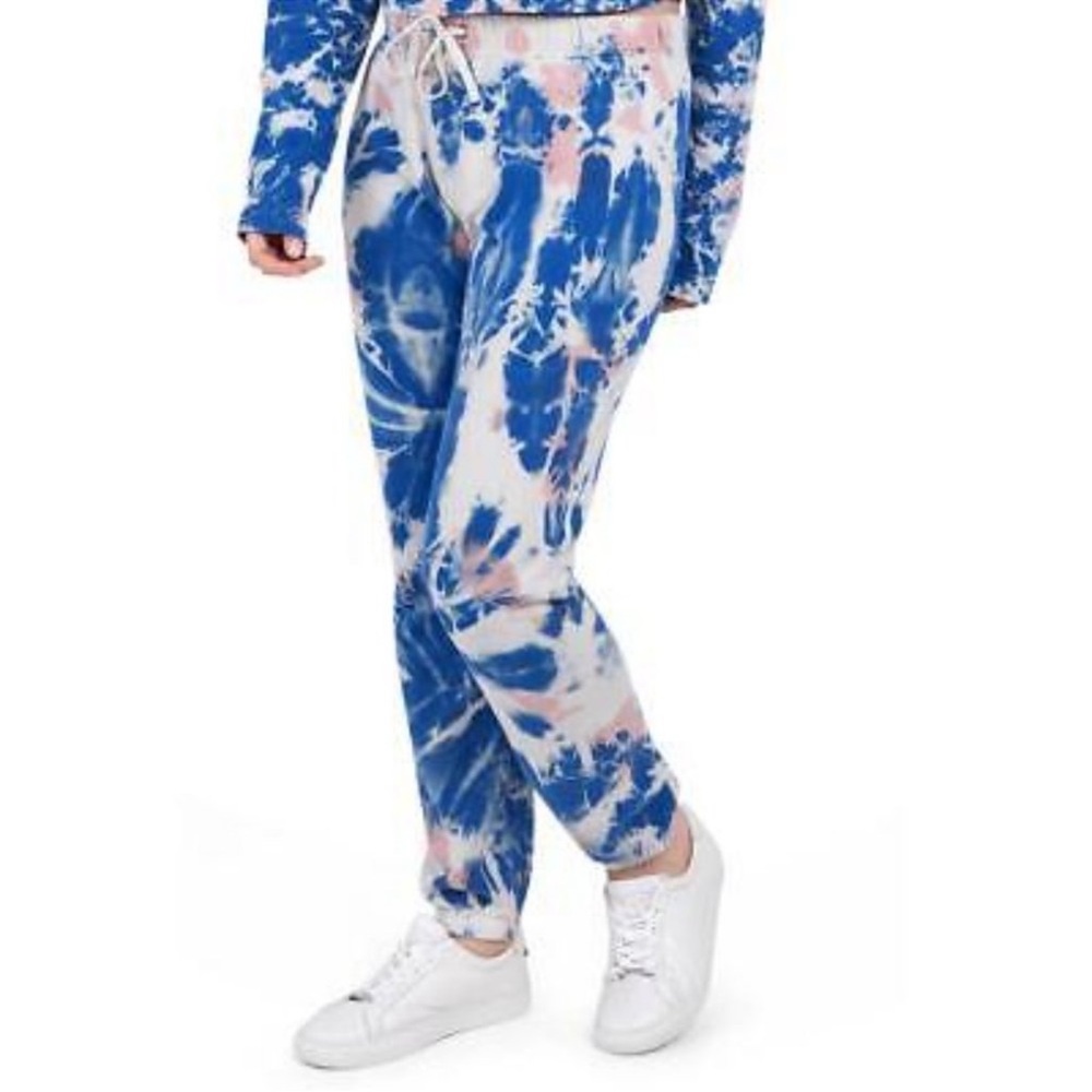 Pam & Gela Blue and Pink Tie-Dye Pajama Set - Picture 5 of 8